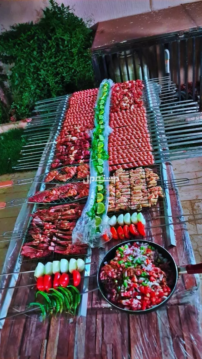 معلم مشاوي سورية شوي خارجي في ابها وخميس مشيط