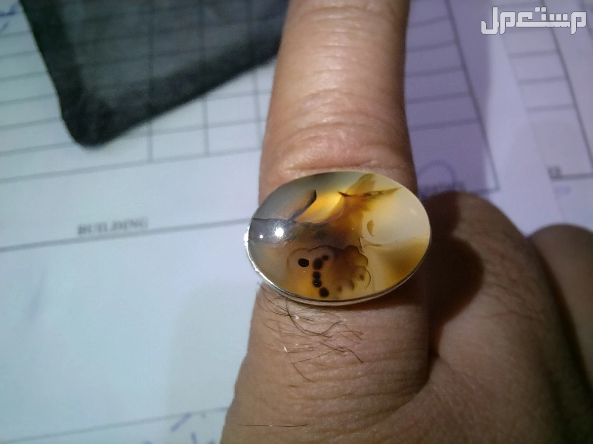 خاتم ملكي عقيق يماني مصور في الرياض