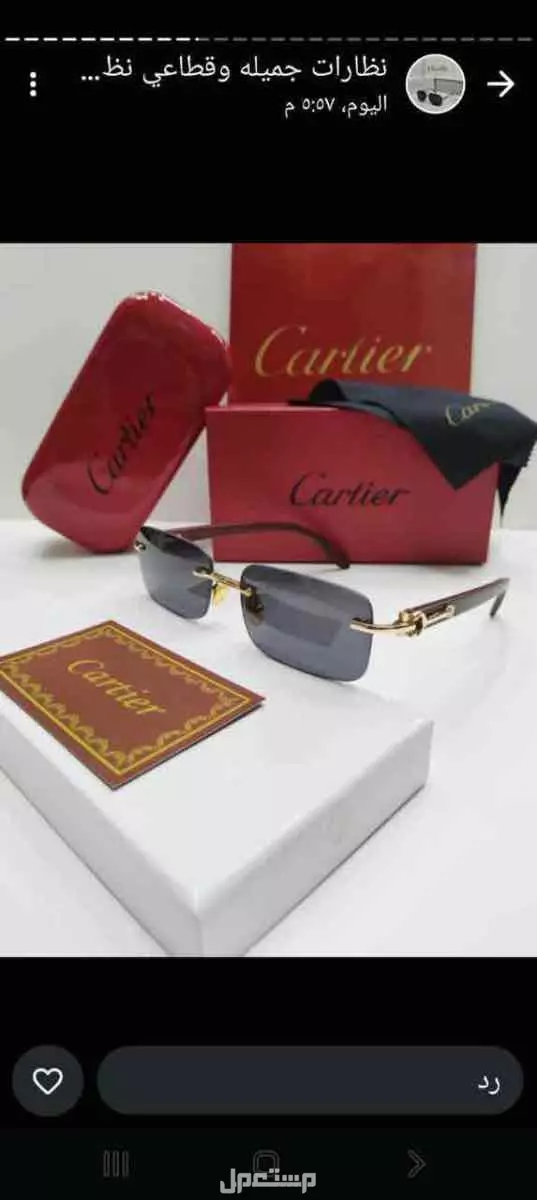 نظارات شمسية ماستر بجميع ملحقاتها