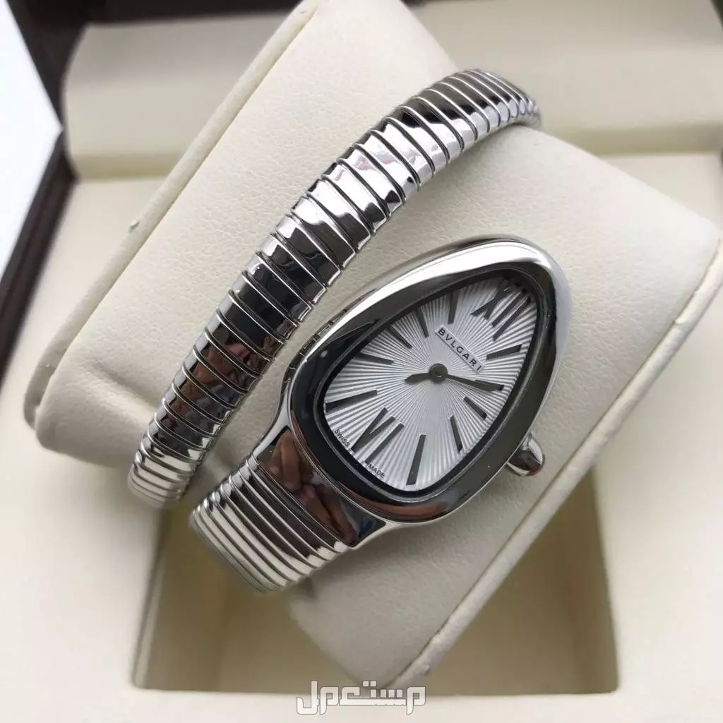 ساعه بولقاري نسائيه فضي شكل ثعبان ماستر كواليتي وتساب 0567420275