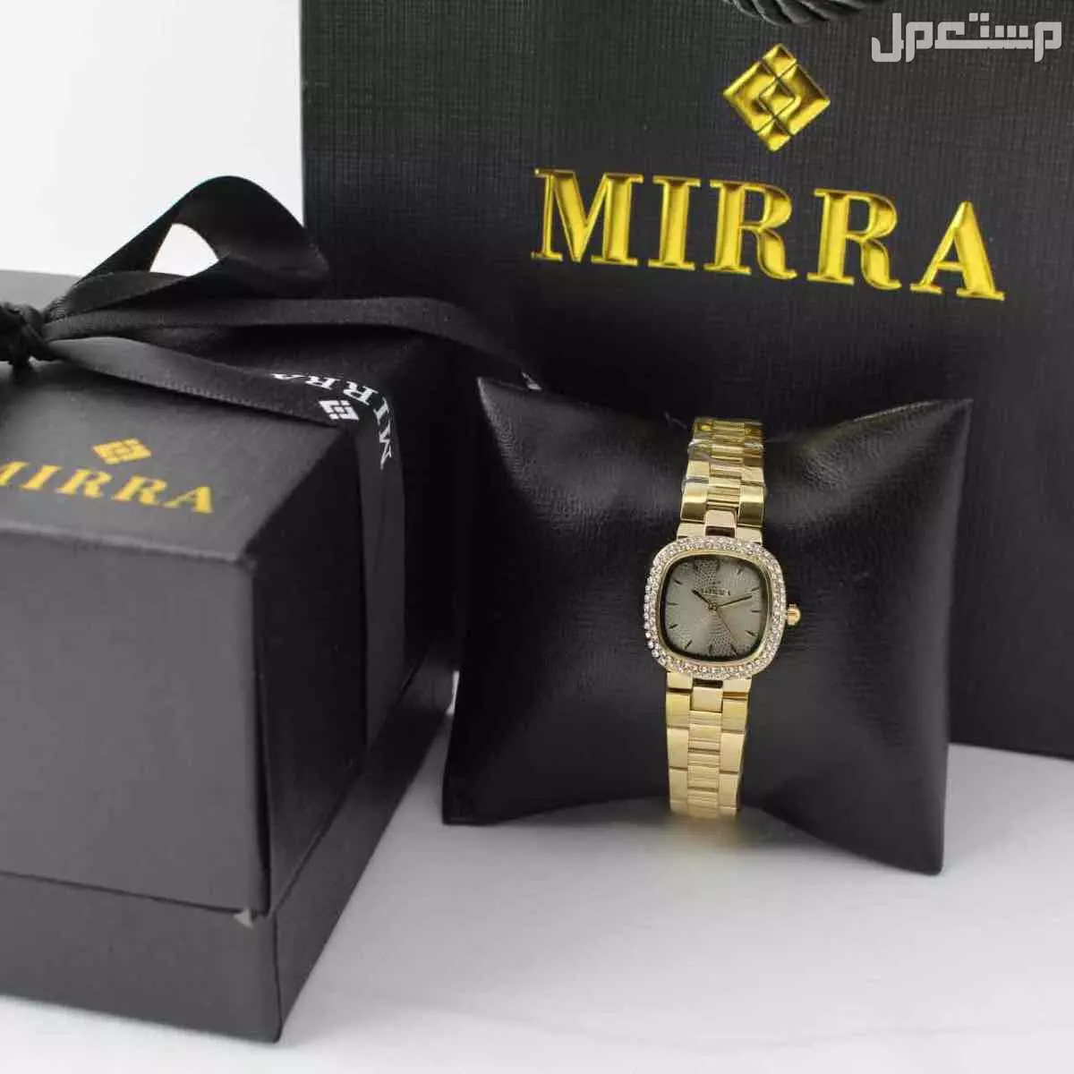 عرض ساعات نسائي ستيل مع فصوص مع ضمان