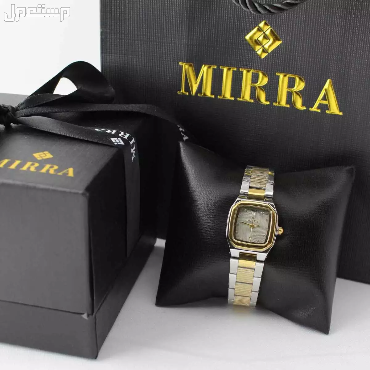 عرض ساعات نسائي ستيل مع فصوص مع ضمان