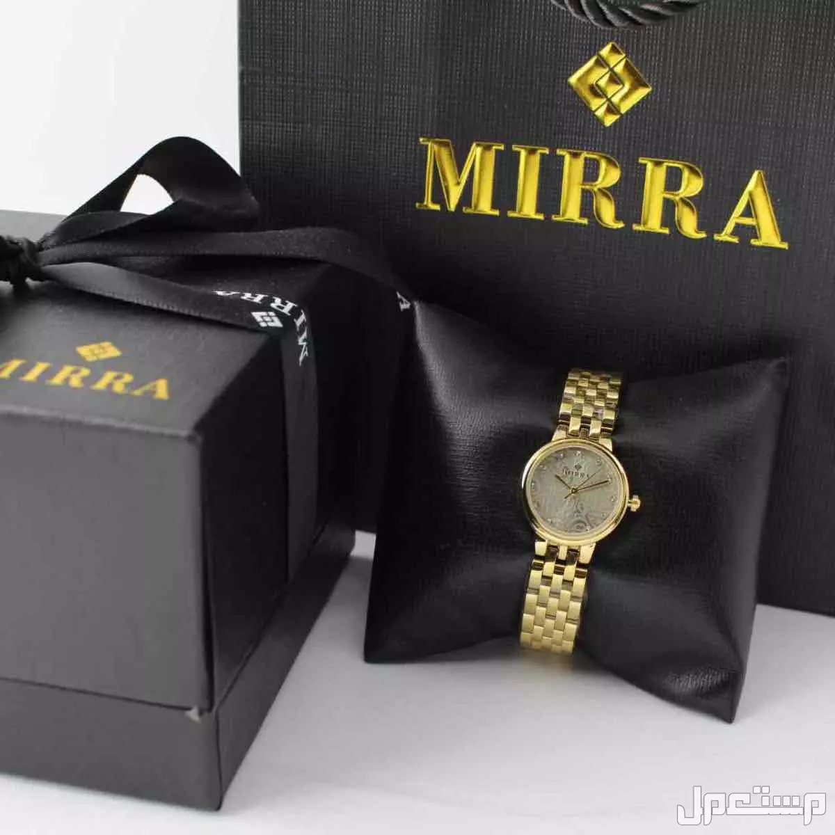 عرض ساعات نسائي ستيل مع فصوص مع ضمان