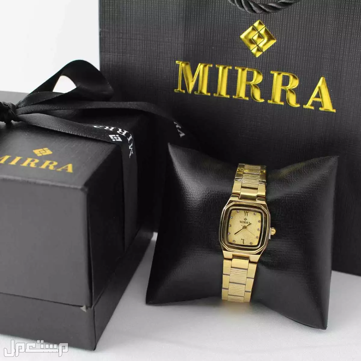 عرض ساعات نسائي ستيل مع فصوص مع ضمان