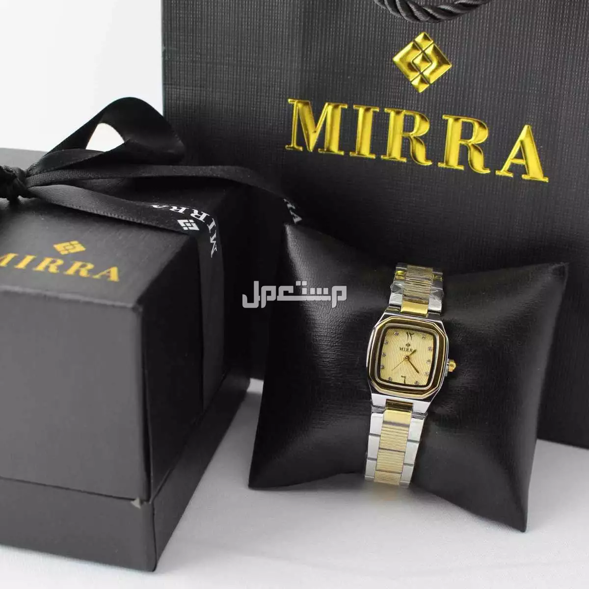 عرض ساعات نسائي ستيل مع فصوص مع ضمان