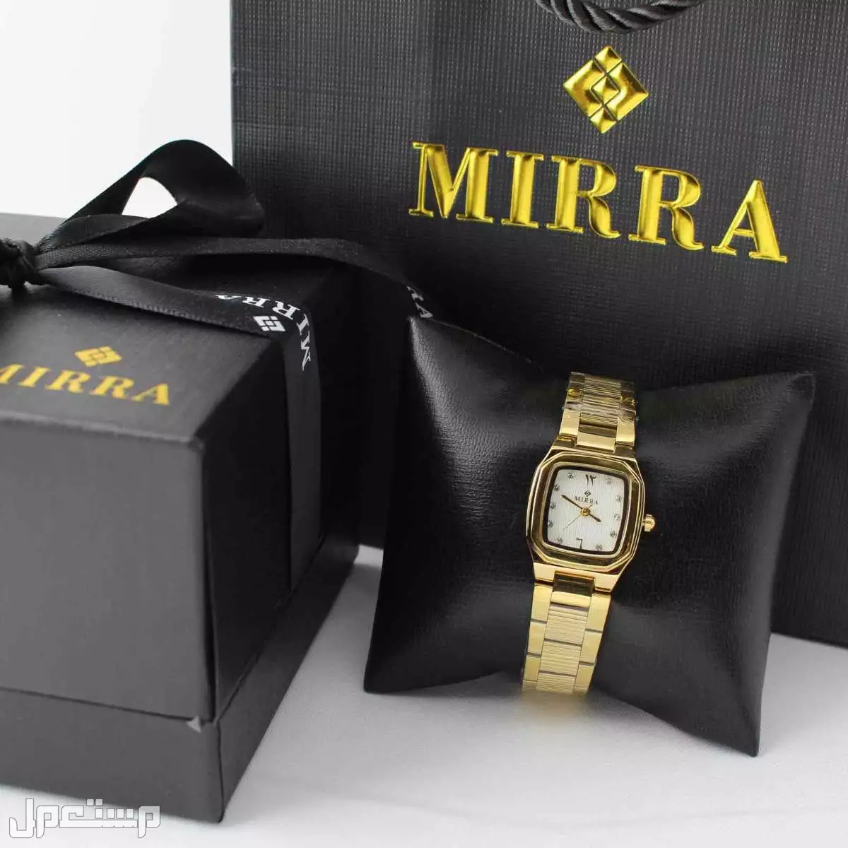 عرض ساعات نسائي ستيل مع فصوص مع ضمان