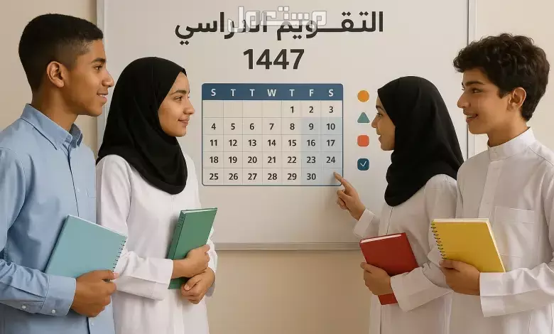 الخريطة الزمنية للعام الدراسي الجديد 1447: عودة المدارس في السعودية التقويم الدراسي 1447