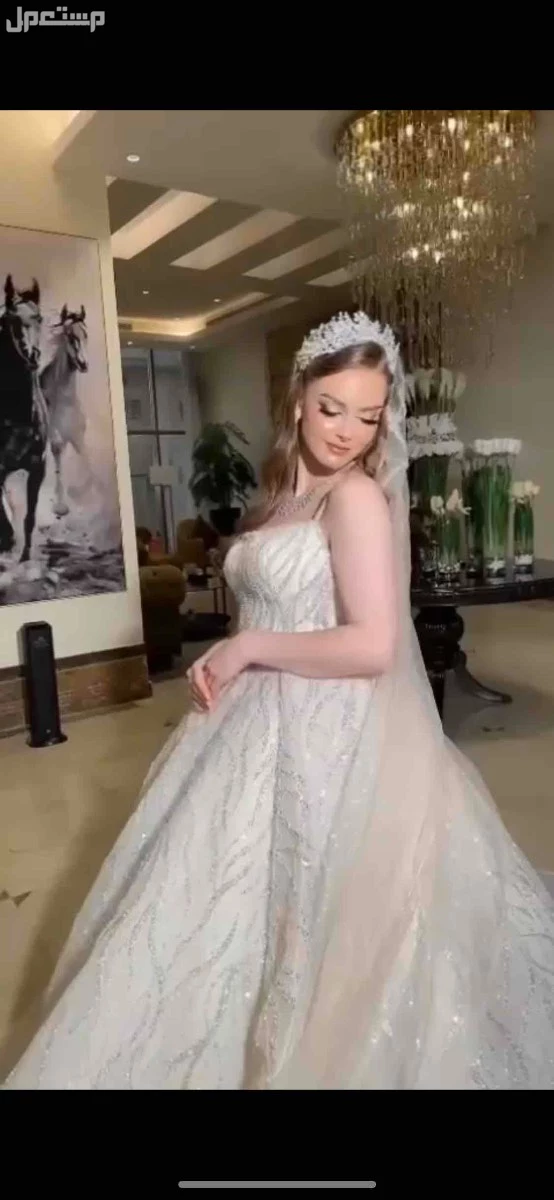 فستان زفاف او ملكة للبيع جديد لبس مرة وحدة