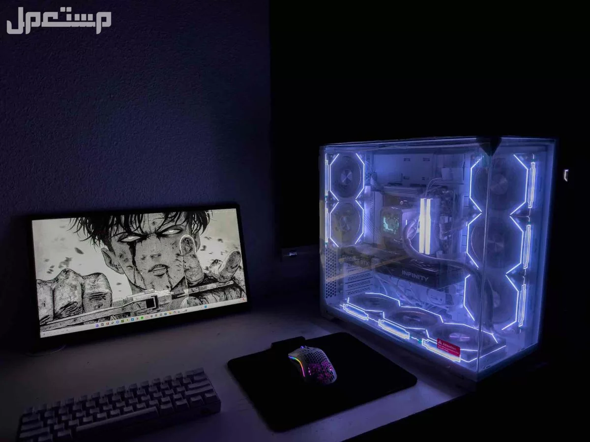 بي سي جديد للبيع RTX 5060 ti 16 gb مع معالج ryzen 7 7700 8