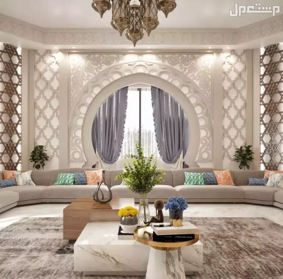 ما هي أفضل أنواع المجالس العربية الحديثة 2026 مع الصور؟ مجلس عربي فخم