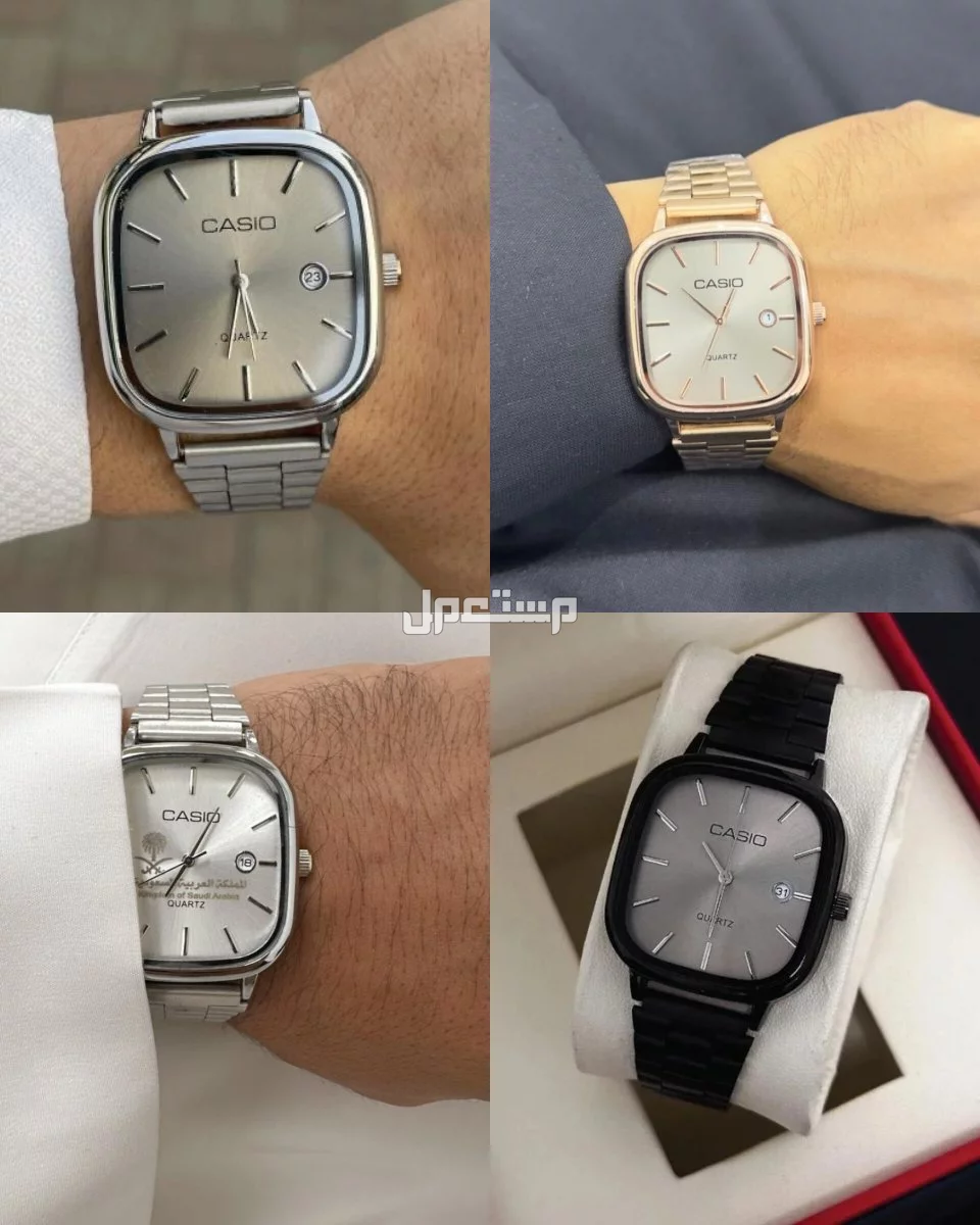 ساعات كاسيو طقم رجالي ونسائي يمكنك اضافه عباره او تاريخ وشعار