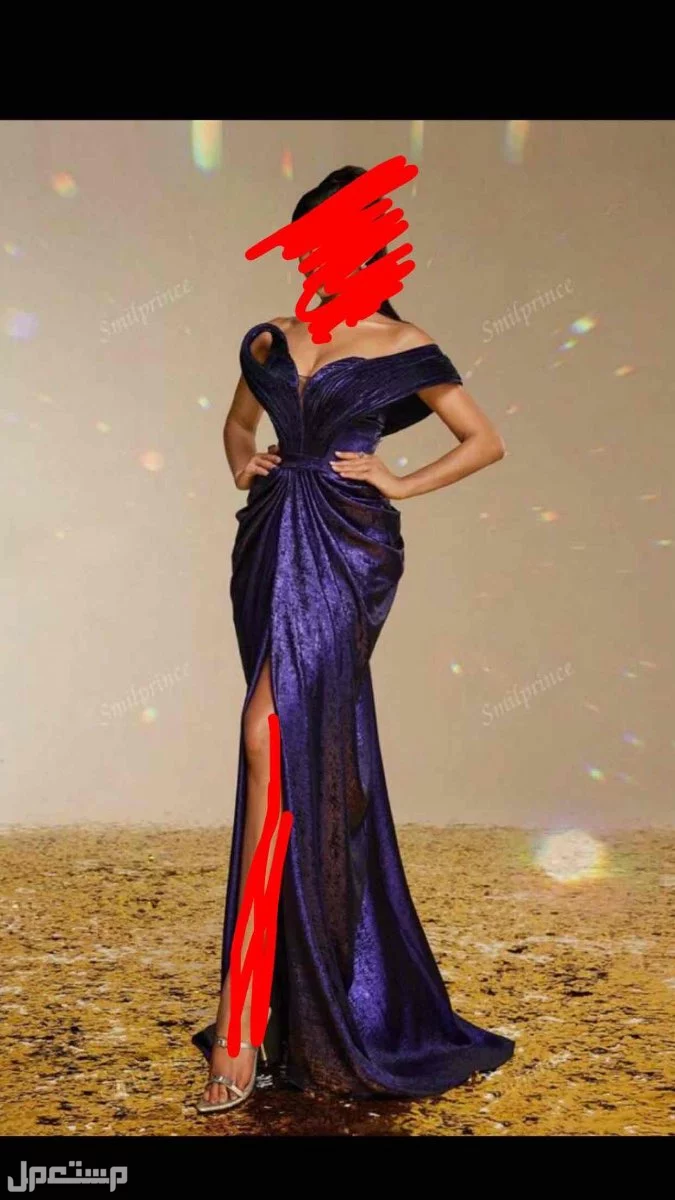 فستان سهرة جميل جدا لبس مرا واحدة فقط في المدينة المنورة