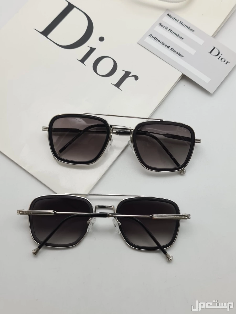 نظارات___ رجالي..   جديده من ديور..  مع جميع ملحقات الماركه..    **السعر100ريال..