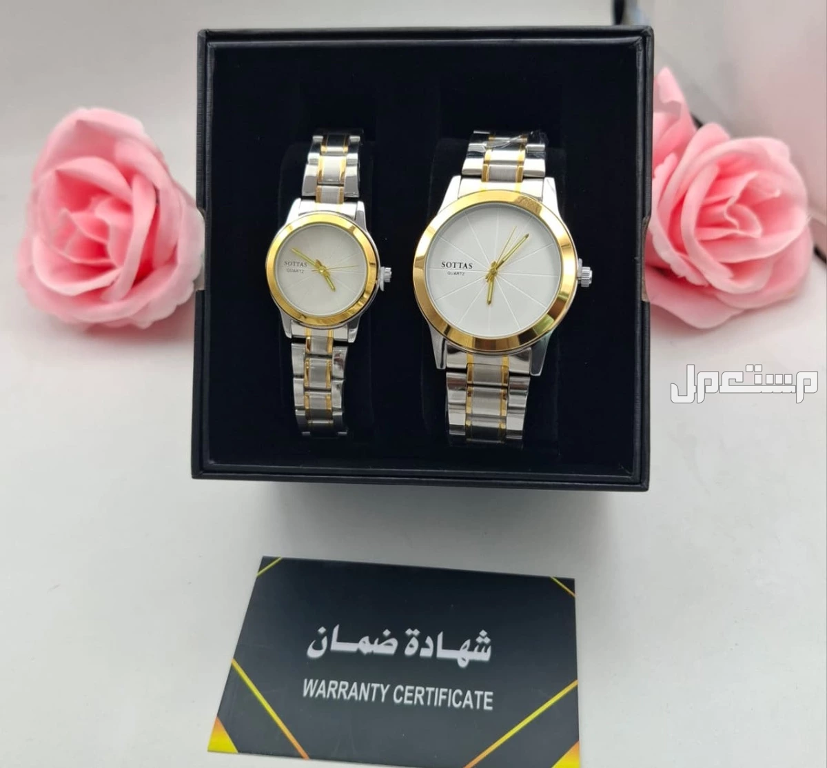 عرض طقم ساعه ستيل فخم نسائي مع رجالي