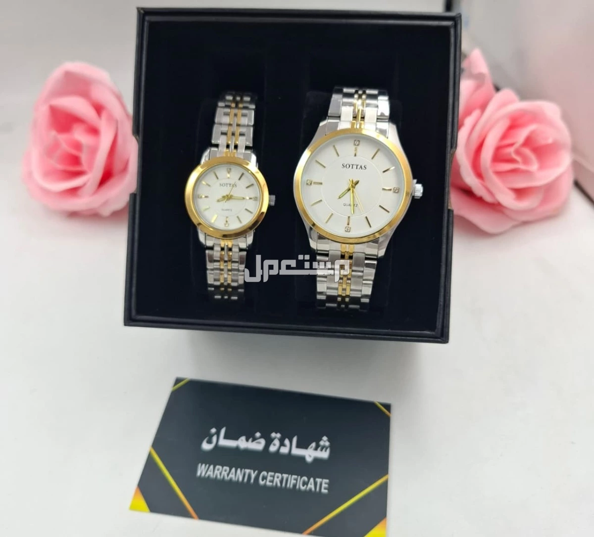 عرض طقم ساعه ستيل فخم نسائي مع رجالي