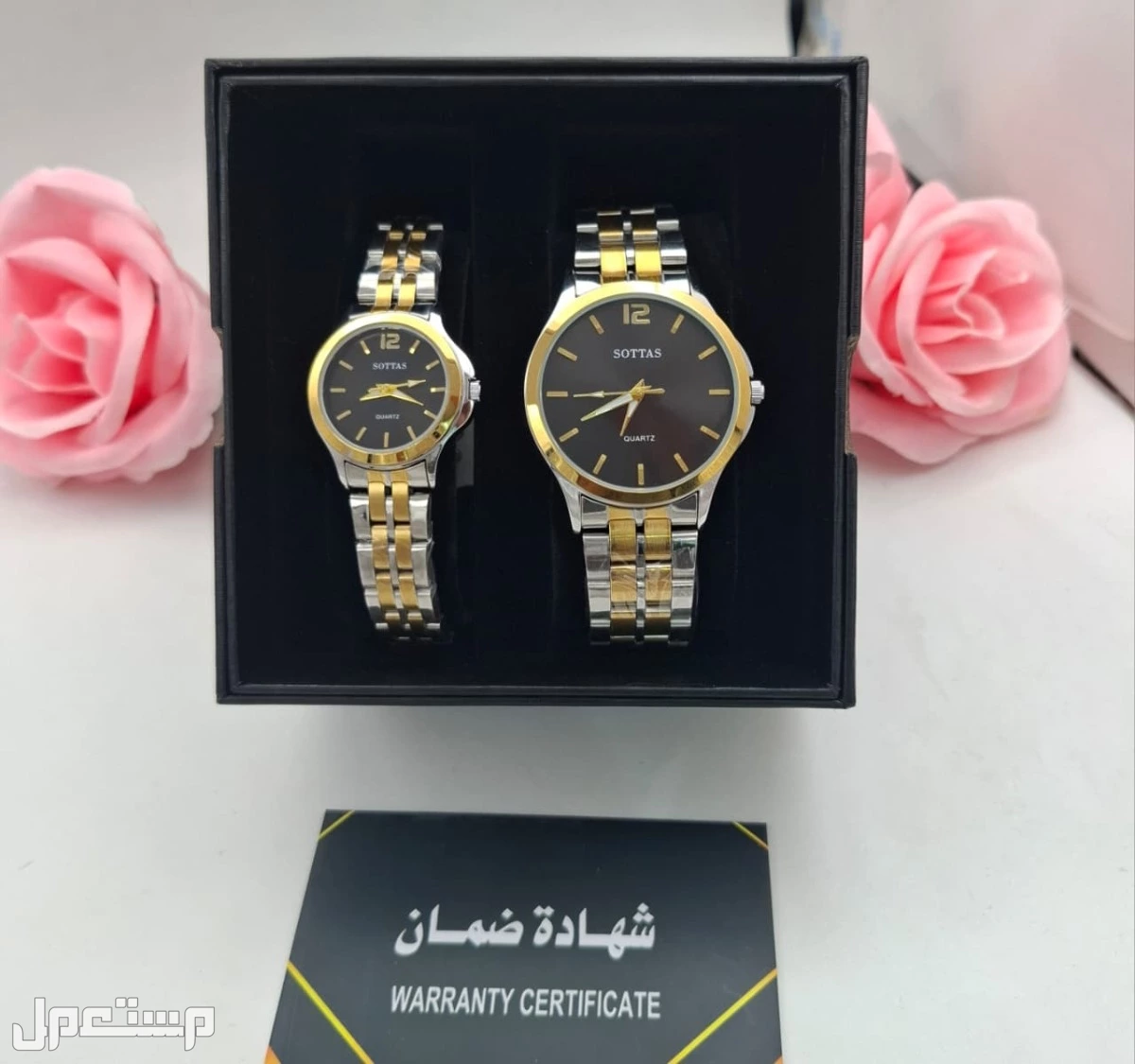 عرض طقم ساعه ستيل فخم نسائي مع رجالي