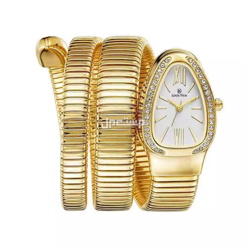 ساعات شكل اقنر فصوص ضمان سنتين