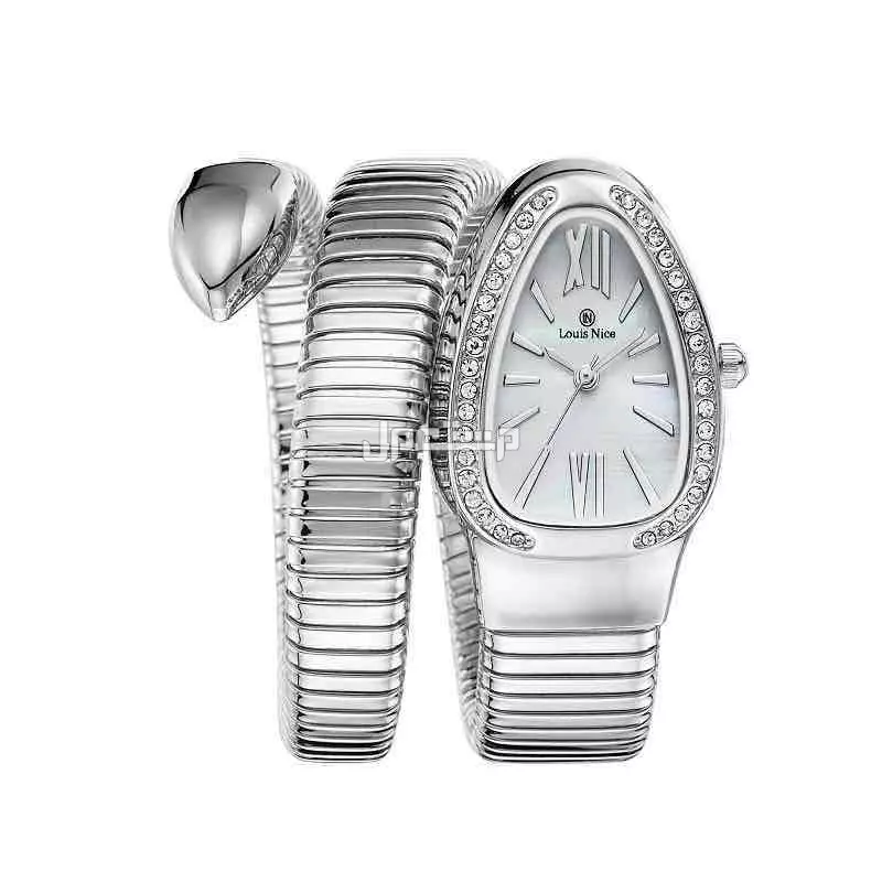 ساعات شكل اقنر فصوص ضمان سنتين