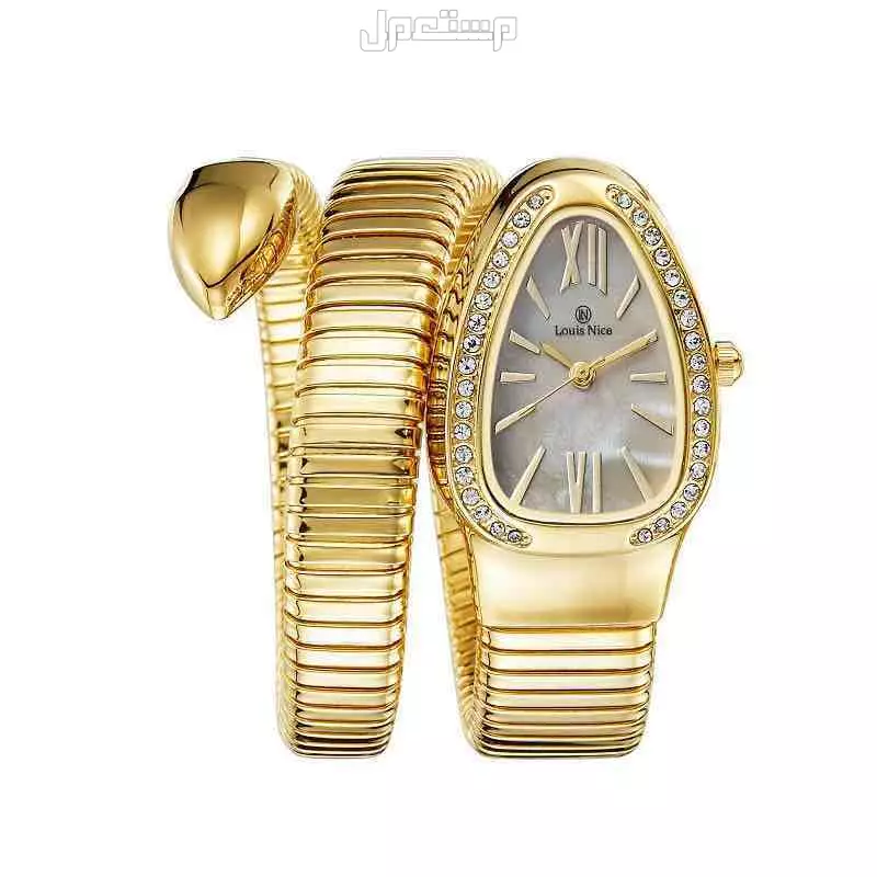 ساعات شكل اقنر فصوص ضمان سنتين