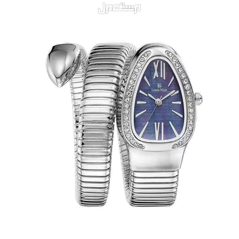 ساعات شكل اقنر فصوص ضمان سنتين