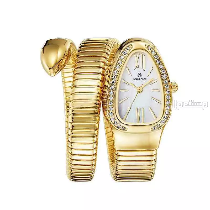 ساعات شكل اقنر فصوص ضمان سنتين