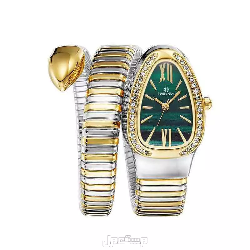 ساعات شكل اقنر فصوص ضمان سنتين