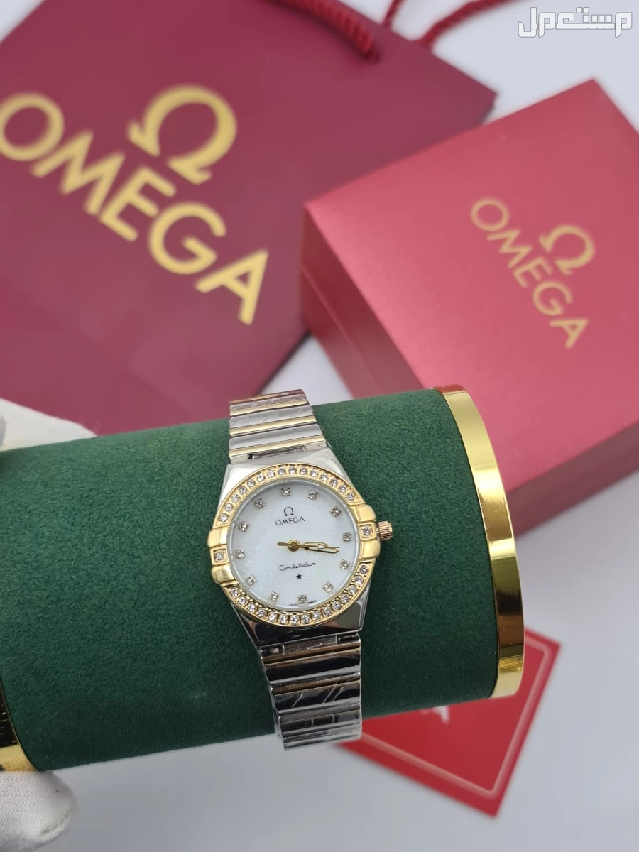 *ساعات ___نسائي*  *جديده من ماركات اوميجاء*   *خامته ممتازه جدا*  *مع جميع ملحقات الماركه*    *السعر150ريال*