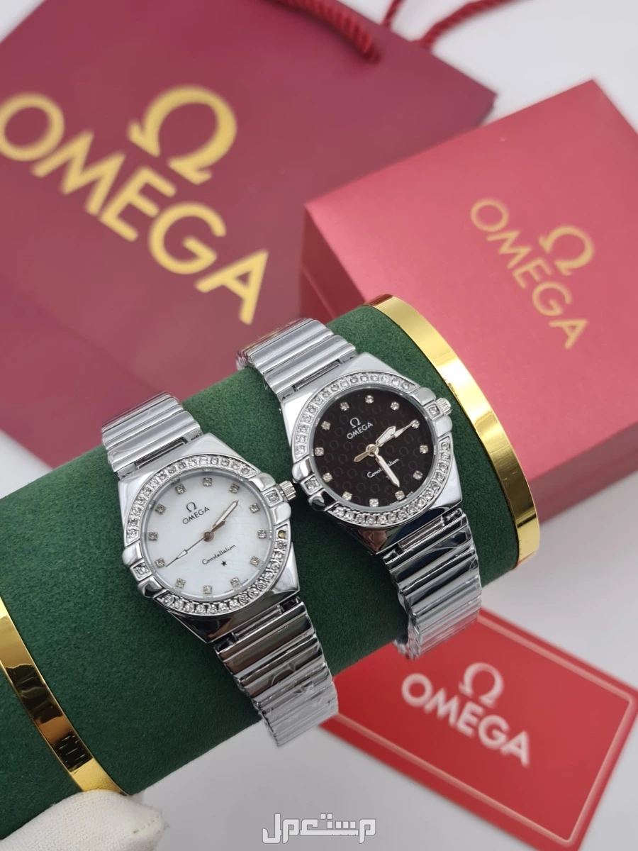 *ساعات ___نسائي*  *جديده من ماركات اوميجاء*   *خامته ممتازه جدا*  *مع جميع ملحقات الماركه*    *السعر150ريال*