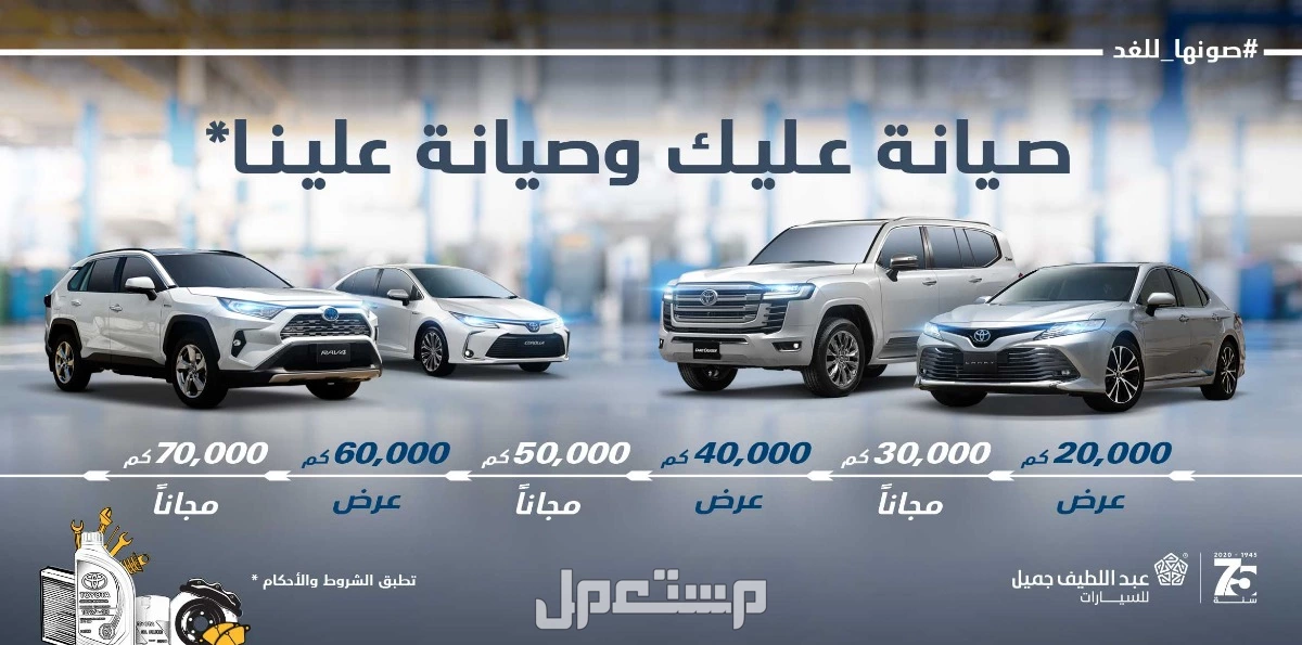عروض تويوتا في اليوم الوطني السعودي 95.. التفاصيل والأسعار أقوى عروض تويوتا اليوم الوطني