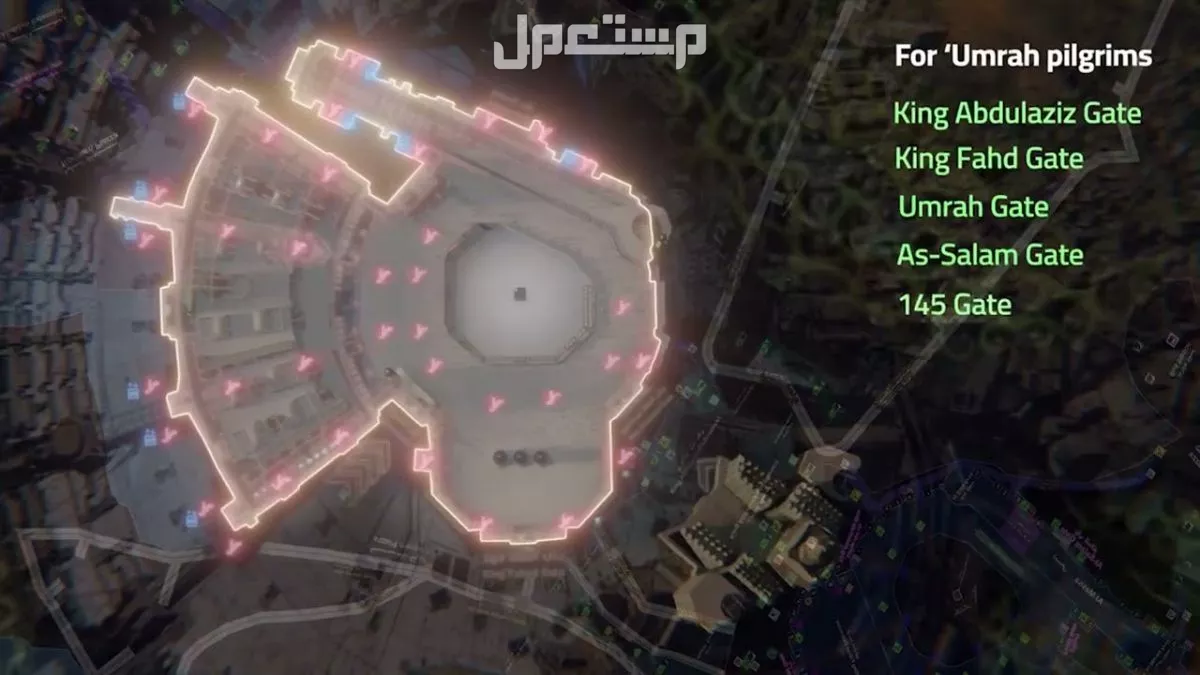 أماكن أبواب المسجد الحرام وأرقامها لدخول الحجاج والمعتمرين أرقام أبواب الحرم للحجاج والمعتمرين
