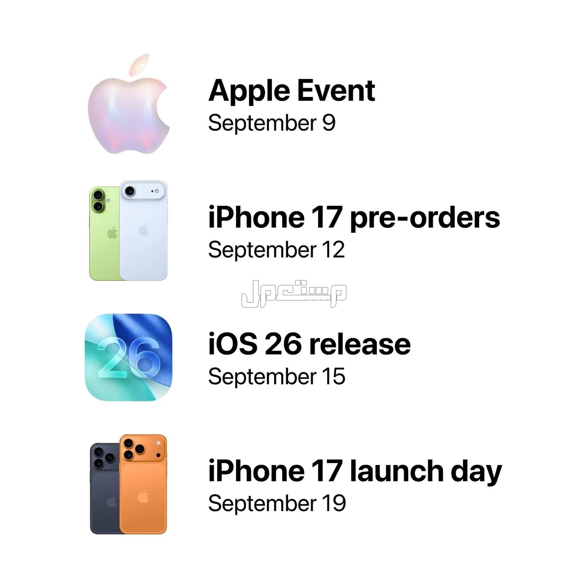 تفاصيل مؤتمر أبل 2025: تصميم iPhone 17 المزايا الجديدة والأسعار
