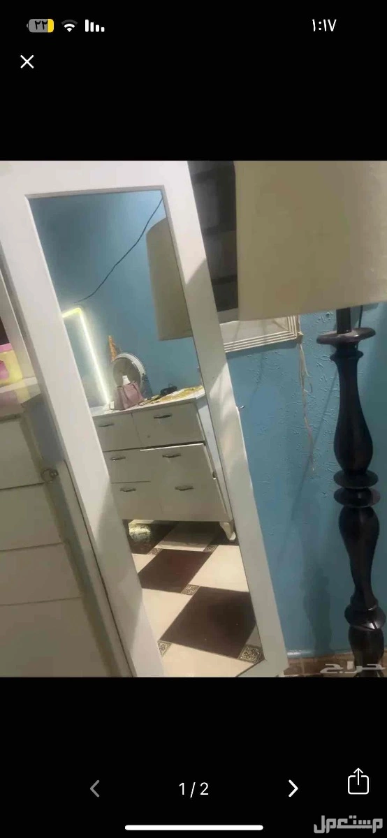 دولاب اكسسوارات مع المرايه جديده  في الرياض