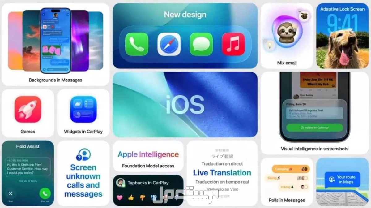 مميزات تحديث iOS 26 وموعد الإطلاق وقائمة أجهزة آيفون المدعومة تحديث آيفون الجديد 2025
