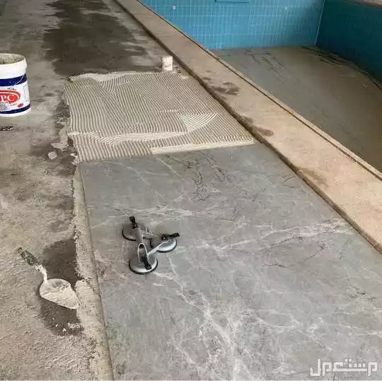 معلم بلاط سوري فني تركيب بورسلان سيراميك مبلط رخام