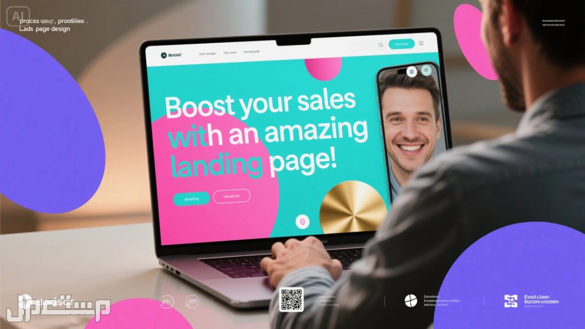 حوّل زيارات موقعك لمبيعات مع صفحة أنيقة بسعر منافس