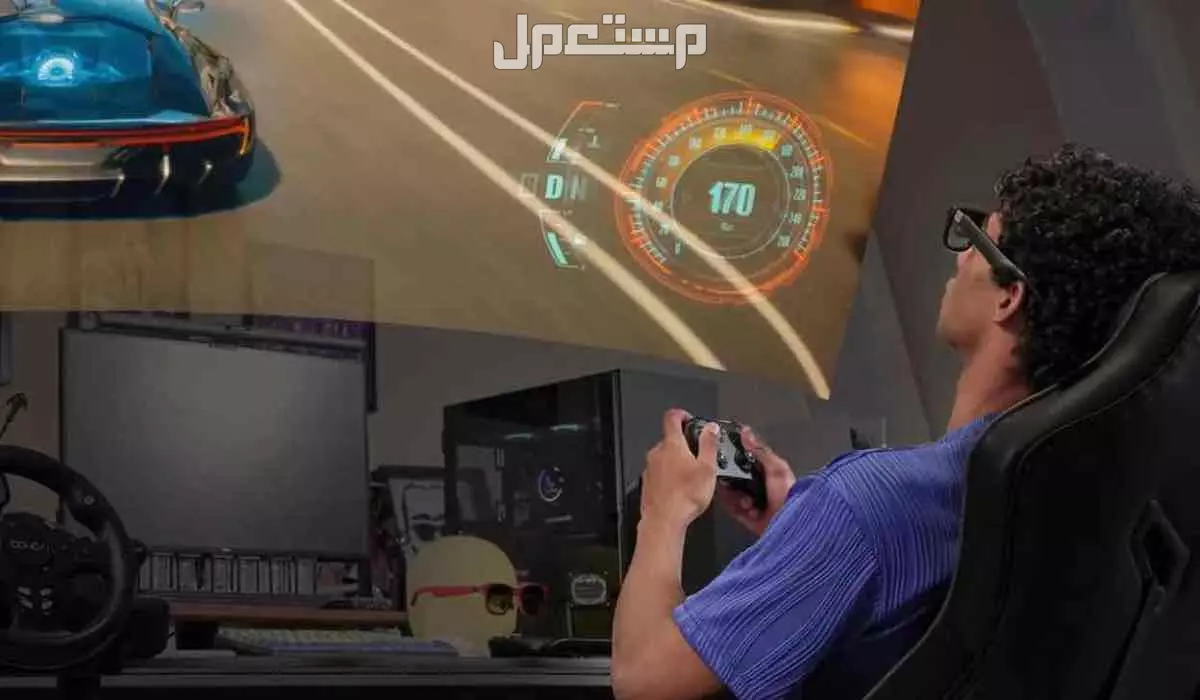 نظارات xreal air داخلها شاشه مسرحيه عملاقه بوضوح Oled