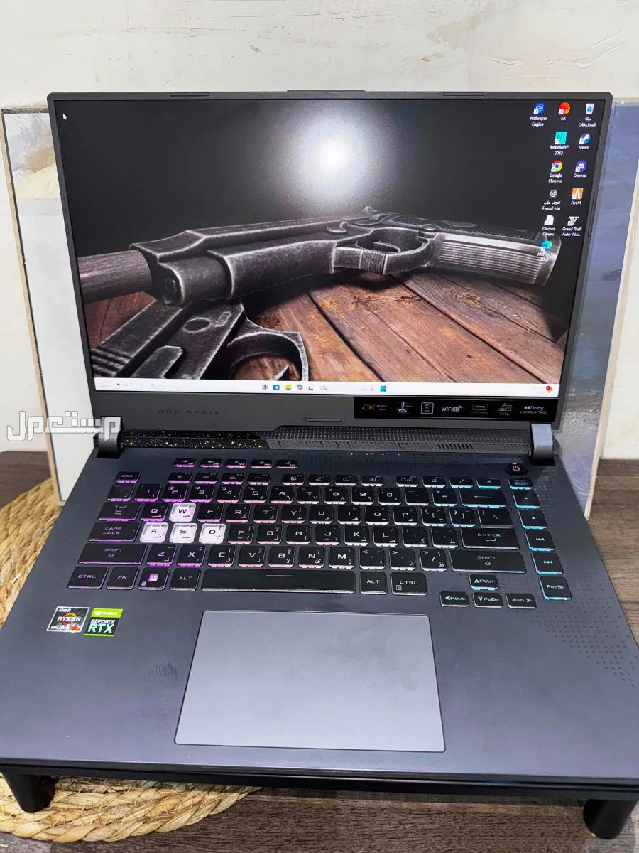 لابتوب قيمنق للبيع موصفات قويه للبيع 3400﷼