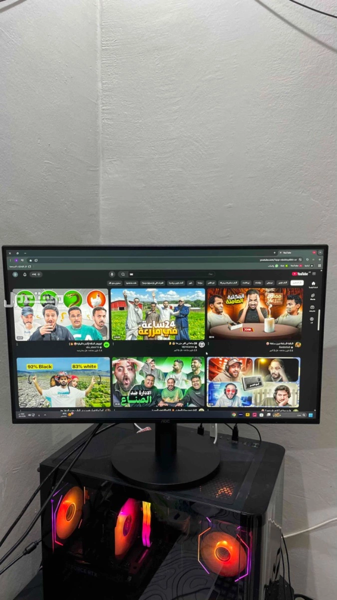 شاشه قيمنق 27 بوصه 100 هيرتز AOC