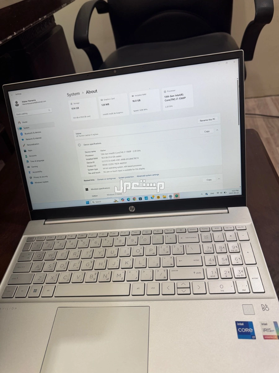 شمال الرياض لابتوب ماركة إتش بي بافيليون 15 في الرياض بسعر 2300 ريال سعودي