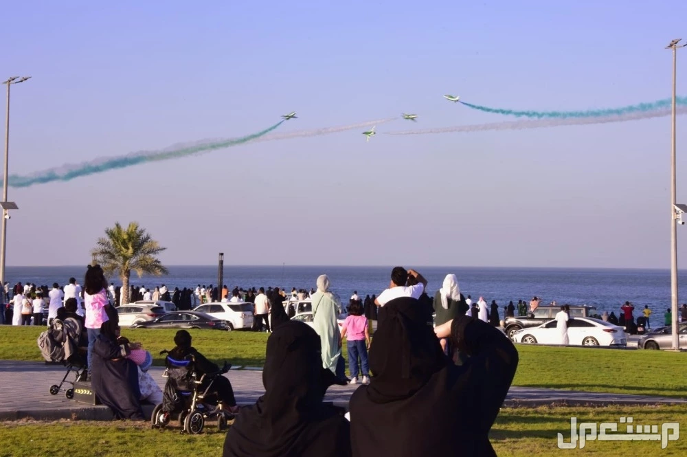 أماكن احتفالات اليوم الوطني 95 بالرياض وجدة صور العروض الجوية اليوم الوطني