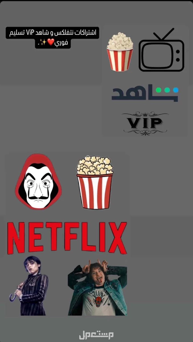 اشتراك نتفلكس و شاهد ViP عروض حصرية🔥
