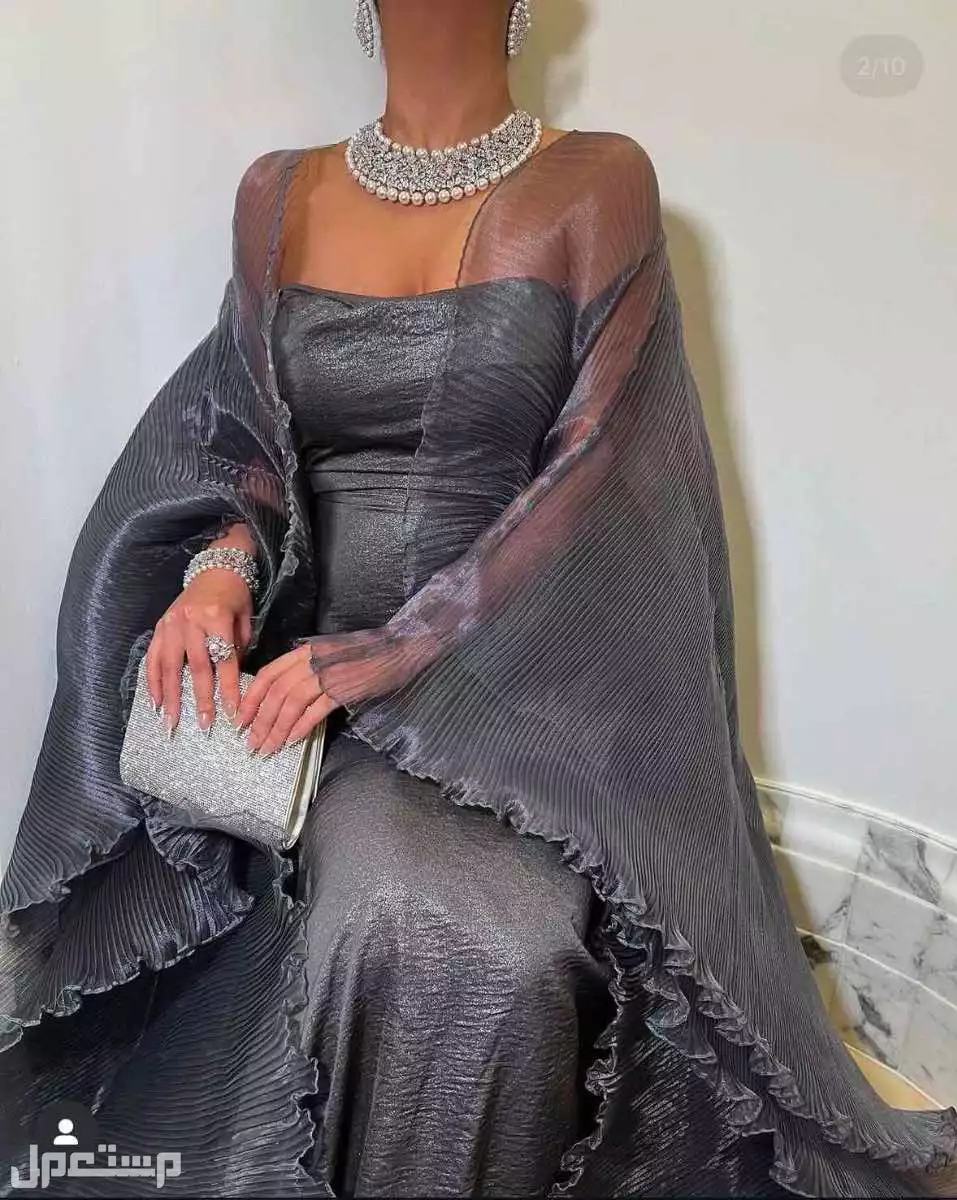 فستان مناسبات وزواجات مقاس ميديم- سمول