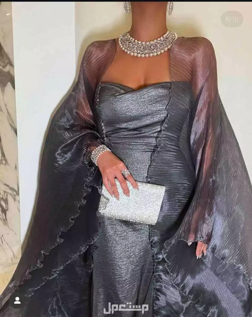 فستان مناسبات وزواجات مقاس ميديم- سمول