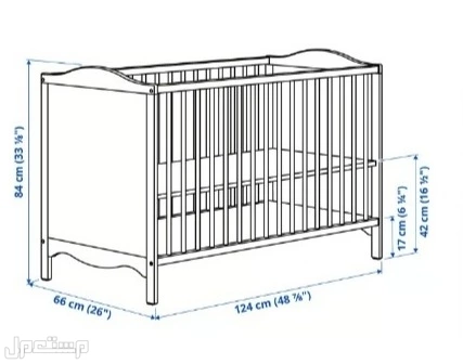 سرير أطفال من ايكيا بسعر  في الرياض بسعر 350 ريال سعودي