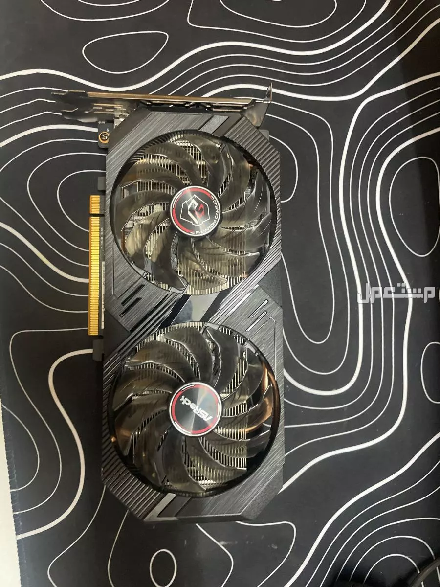 كرت شاشة rx6500 xt من asrock نسخة الفانتوم في بريده