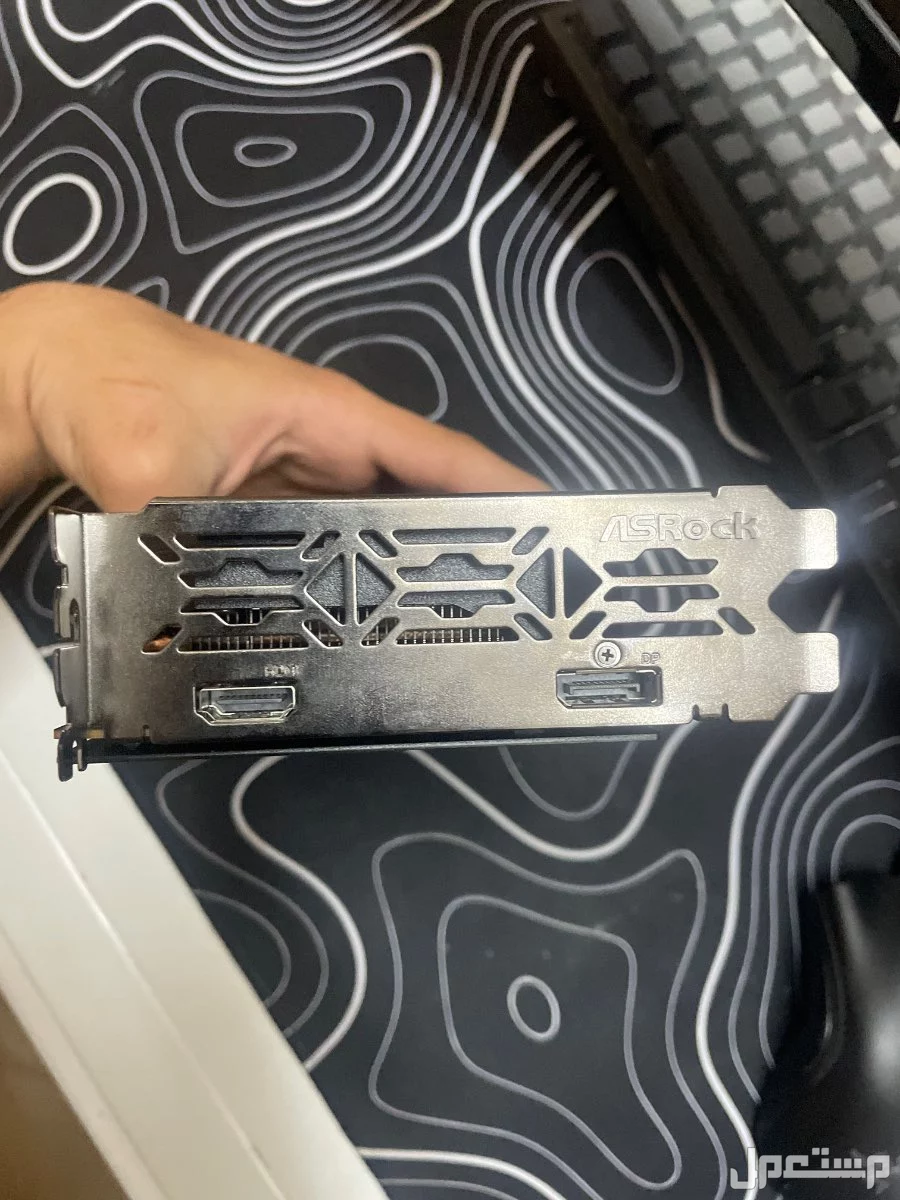 كرت شاشة rx6500 xt من asrock نسخة الفانتوم في بريده