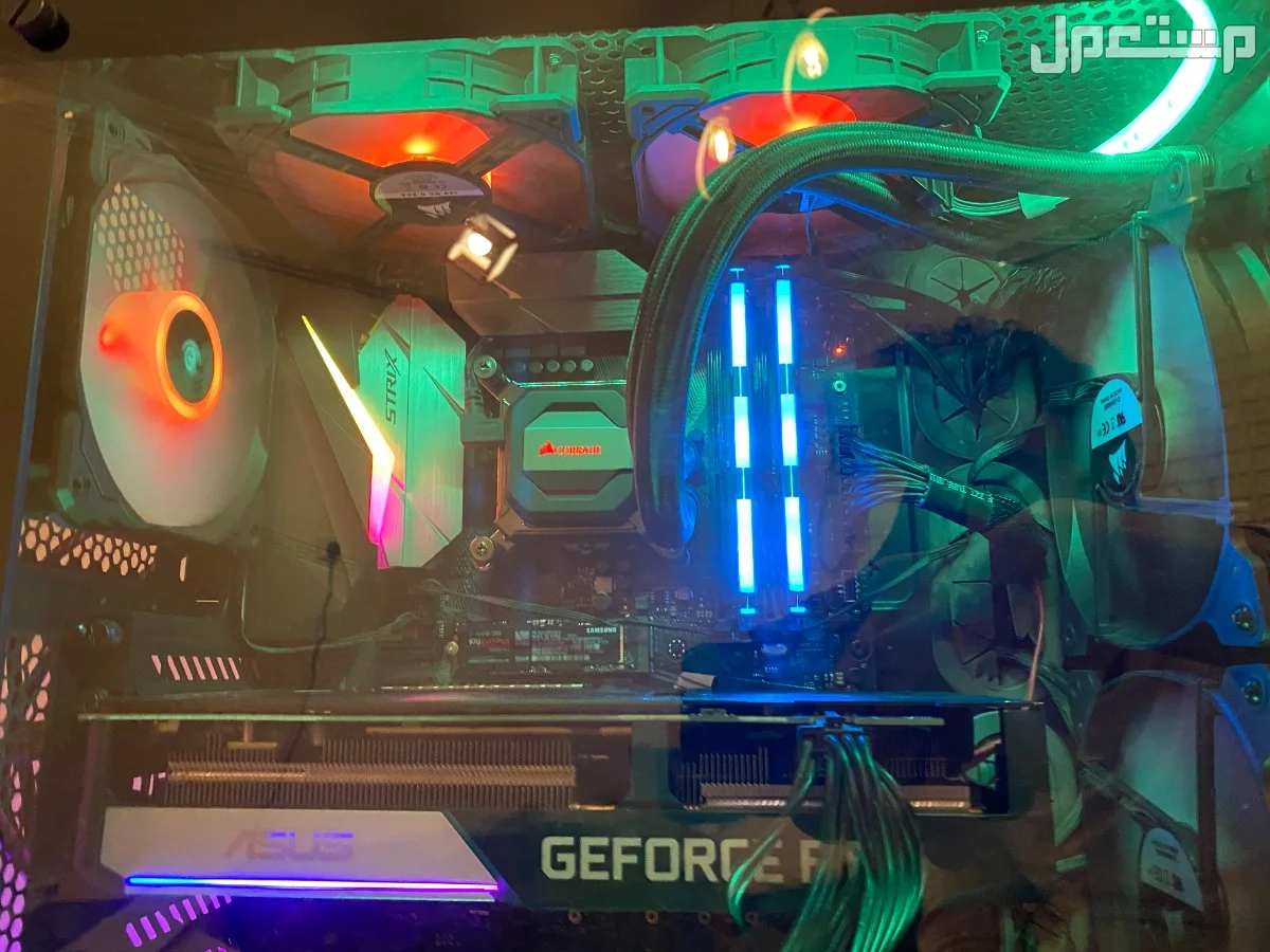 تجميعة PC العاب مستعملة مع معالج i7-7700K وكارت RTX 3060 Ti