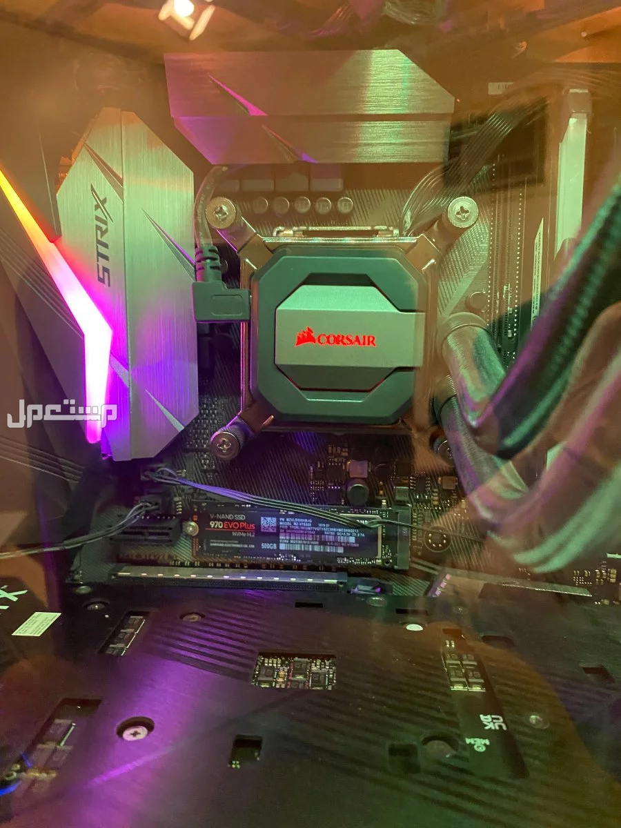معالج i7-7700K و لوحة ام Rog Strix Z270E ورامات للبيع