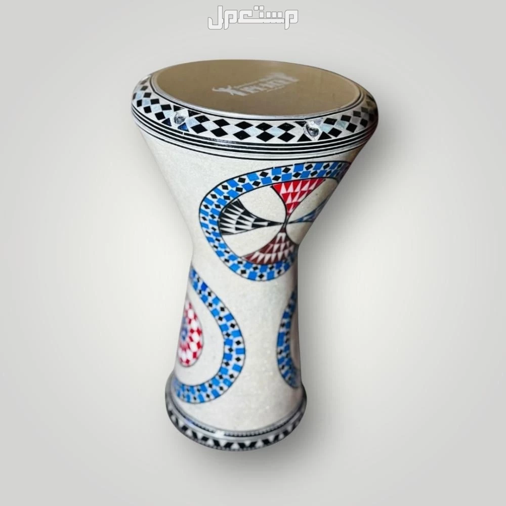 طبلة مصدفة مطلية بالصدف احترافية بالشنطة لون أزرق جديدة للبيع