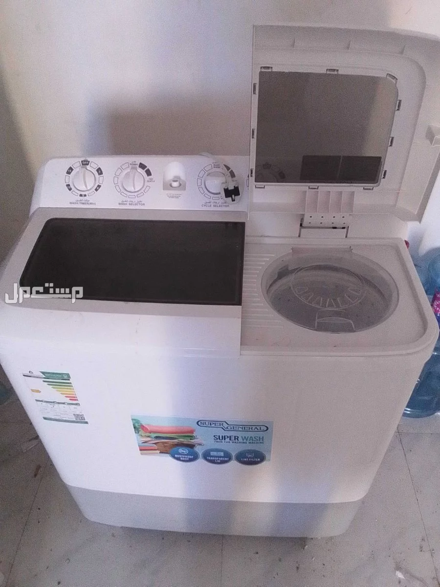 غسالة ملابس سوبر جنرال 10كيلو  في الرياض بسعر 300 ريال سعودي